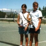 2002 Inês Silva e Maria João Koheler, finalistas do Torneio Infantil de Verão de Montechoro