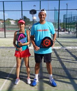Vencedores mistos no campeonato regional absoluto padel 2016 - Isabel Pinto/José Ricardo Nunes